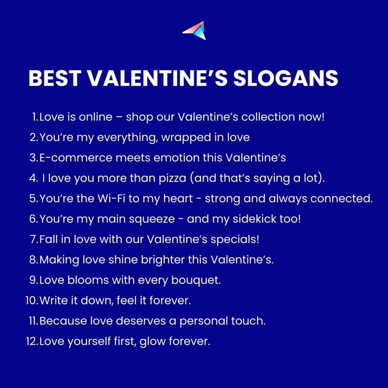 Valentine’s Slogans list